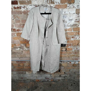 Danillo Womens Plus 2-Piece Vibrant Long Jacket & Dress Suit Set Size 20w